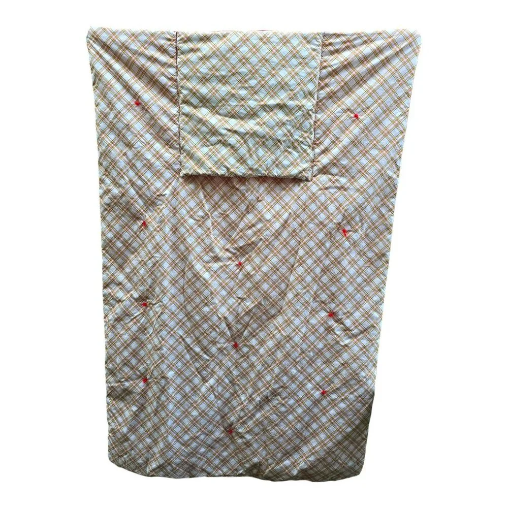 Quillow Red Barn Tractor 2 in 1 Quilted Travel Pillow Fold Out Throw Blanket